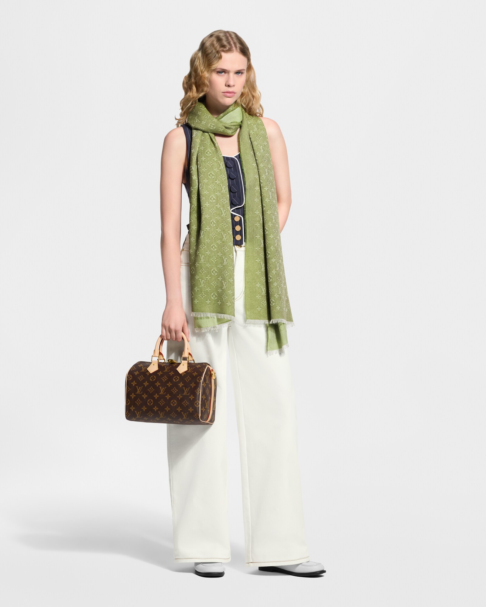 LV Denim Stole S00 - Women - Accessories | LOUIS VUITTON ®